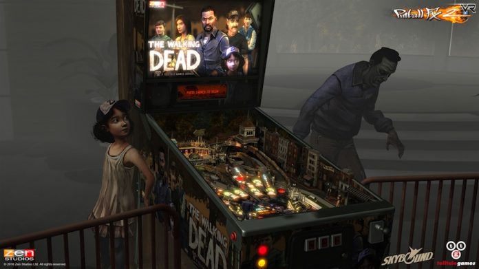 PlayStation VR/HTC Vive 版『Pinball FX2 VR』発売決定。Clementineと一緒にプレイする「The Walking Dead」も