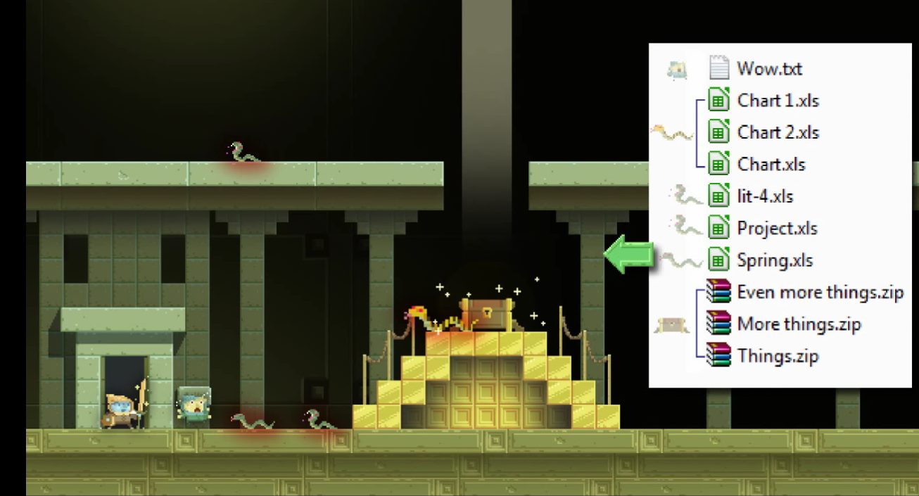 アクションadv Adventuros の舞台は プレイヤーのパソコン Pc内のファイルやフォルダに応じて迷宮が生成される Automaton