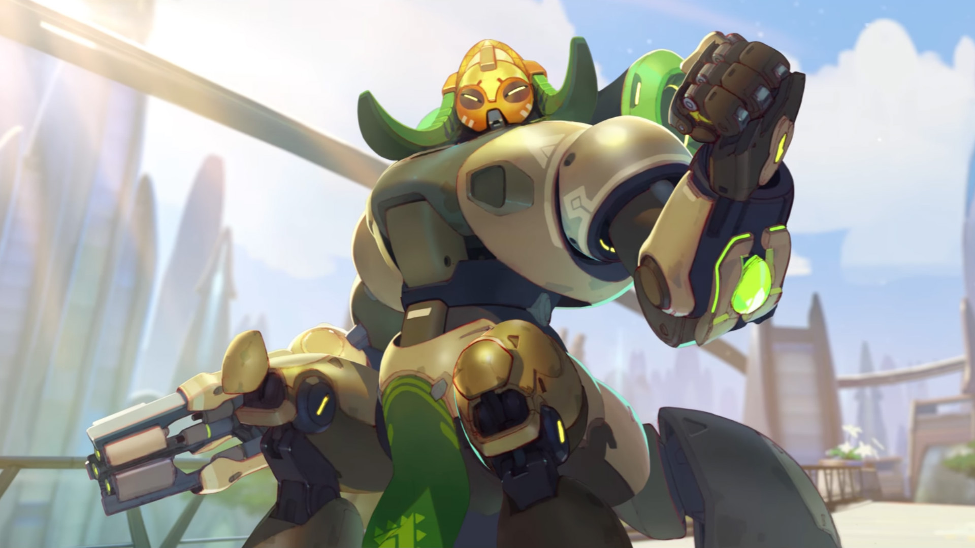 Overwatch 新タンクヒーロー Orisa が正式発表 天才少女が作った女性型の四脚ロボット Automaton