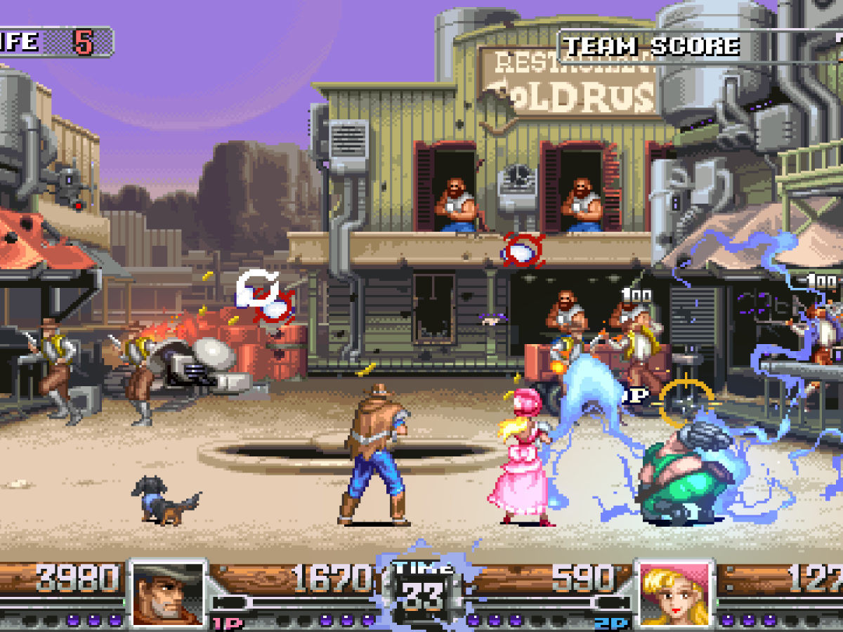 宇宙西部劇の銃撃戦描くシューティングアクション『Wild Guns Reloaded