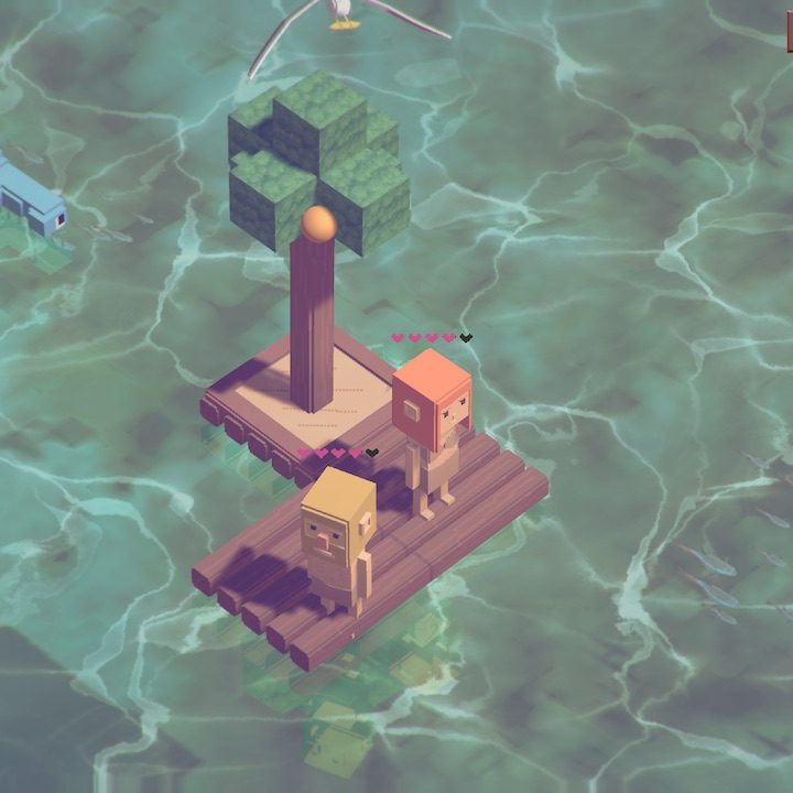 Last Wood』イカダの上で生活するカップルが、レモンの木を頼りに食い