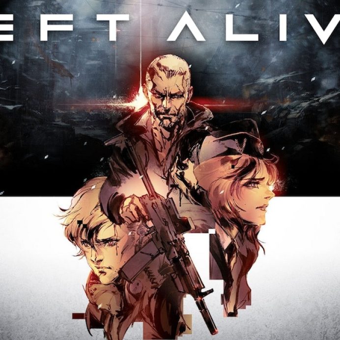 希少　店頭用　レフトアライブ　フロントミッション　販促ポスター サバイバルACT『LEFT ALIVE』PC/PS4向けに発表。『フロントミッション