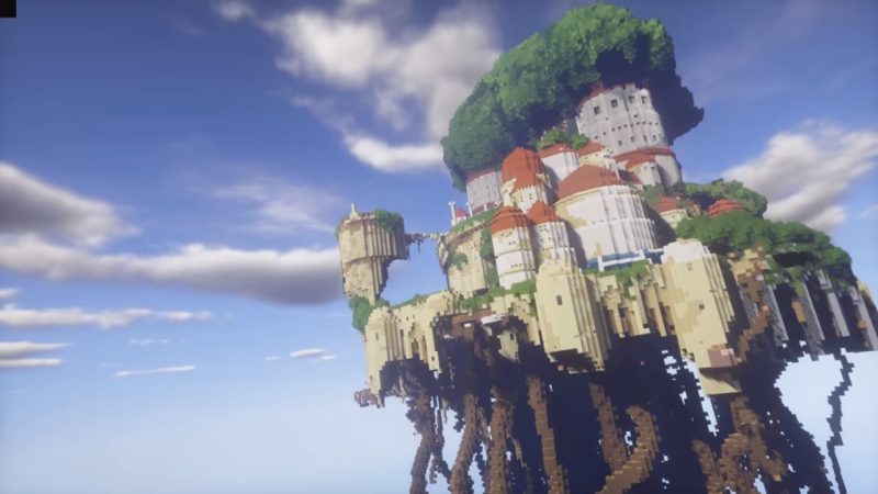 マインクラフト で 天空の城ラピュタ を再現するプロジェクトが6年を費やしついに完結 作者に製作の苦労や見所を聞いた Automaton