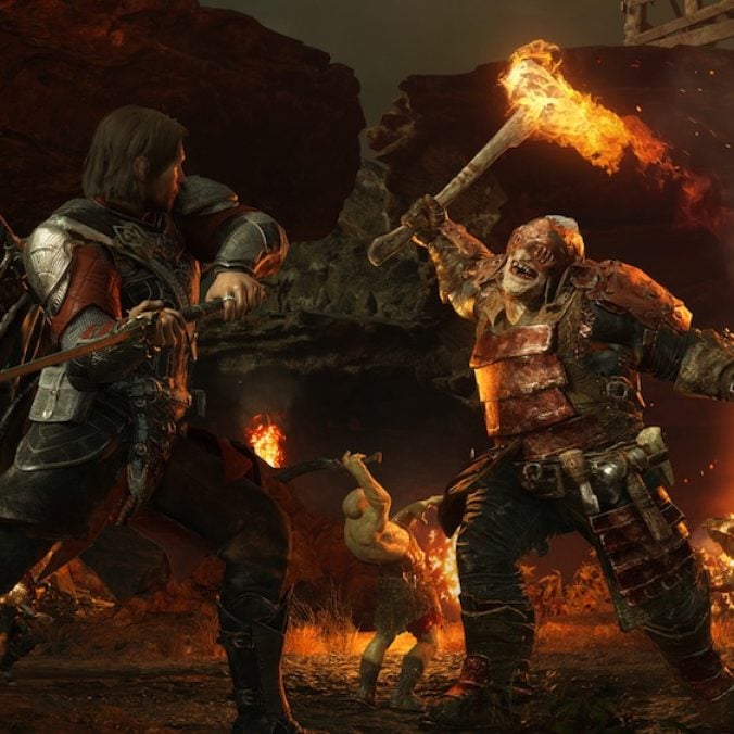 PS4 シャドウ　オブ　ウォー　非売品ゲームポスター TGS2017】注目の砦攻略戦を開発者がプレイ！ 『シャドウ・オブ
