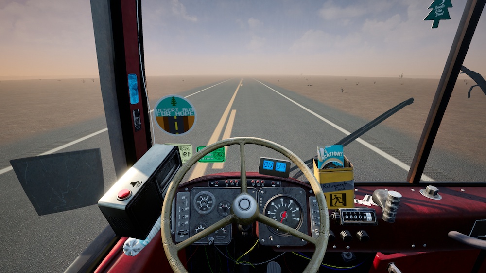Vr対応バス運転シム Desert Bus Vr がsteamで無料配信開始 砂漠を貫く一本道を8時間走り続ける ただそれだけ Automaton