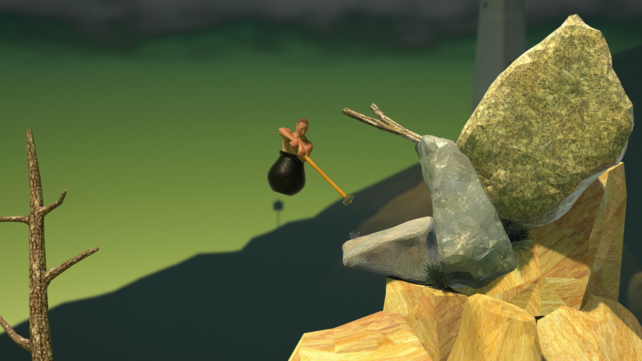 壺男が山を登る高難易度アクション Getting Over It を1分56秒でクリアするプレイヤー現る 高速ハンマー回し炸裂 Automaton