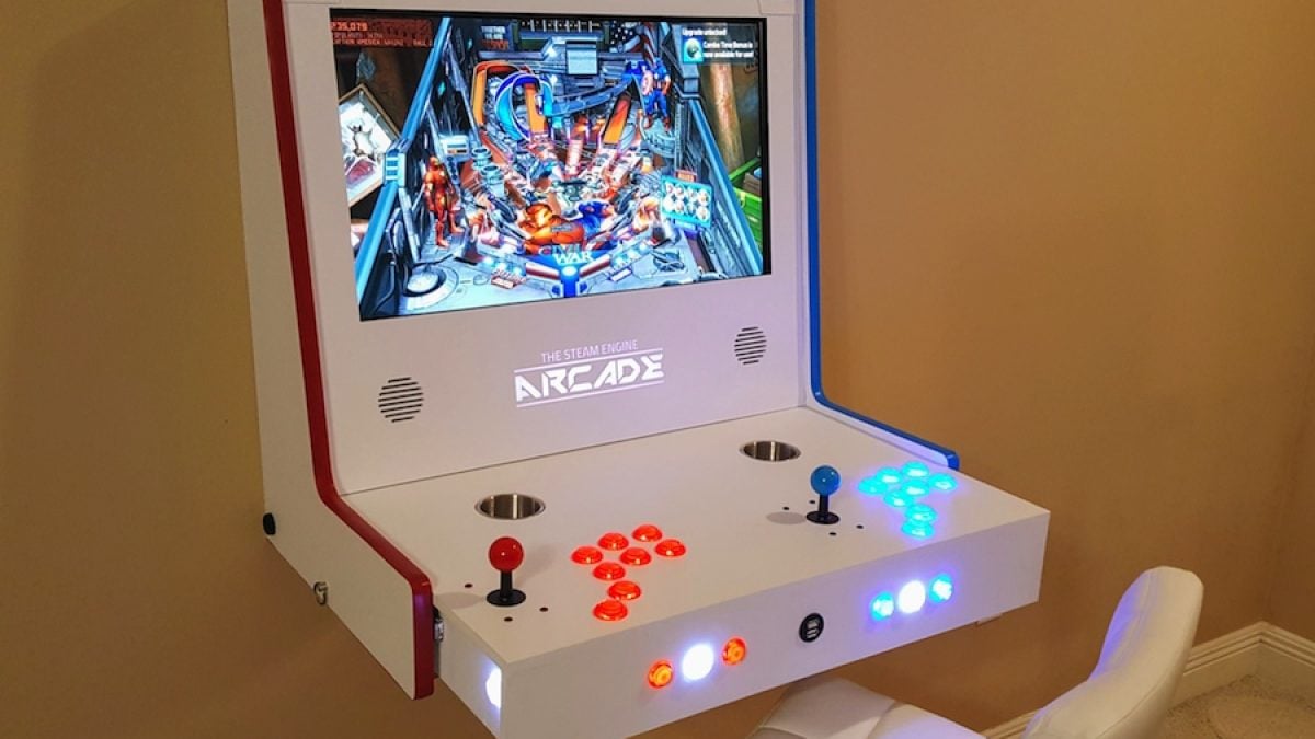 世界に一台だけ【LEDドラム缶ゲーミング筐体】PCアーケード対応照明