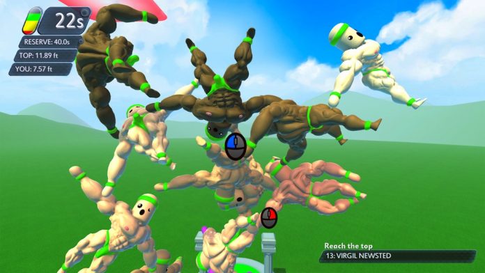 ガチムチ兄貴たちを積み上げる Mount Your Friends 3d Steamで発売 もどかしさ極まる漢の人間タワーパズルゲーム Automaton