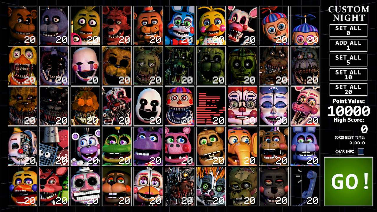 夜間警備ホラー Fnaf シリーズ新作 Ultimate Custom Night 6月30日発売へ 侵入者の数 種類を自分で決めるカスタム恐怖体験 Automaton