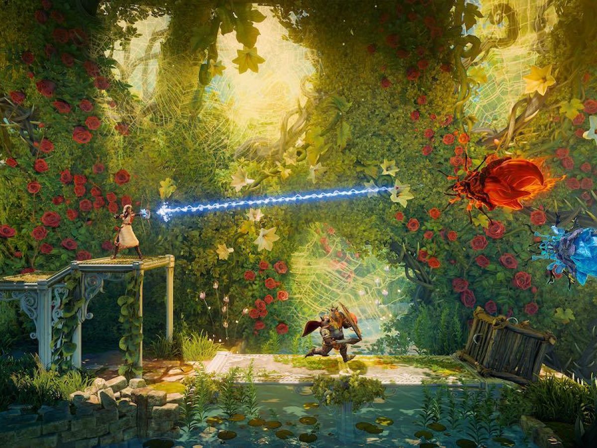 協力プレイ対応のファンタジー物理パズルACT『Trine 4: The