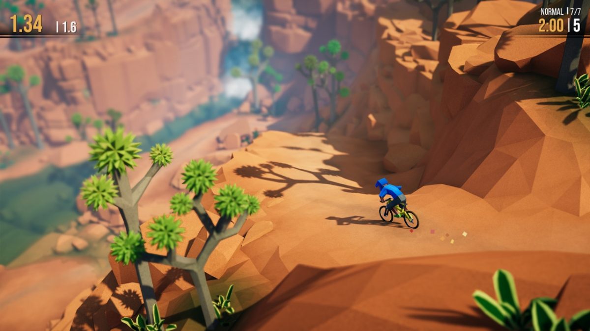 ローポリゴンの山を自転車で駆け下りる『Lonely Mountains