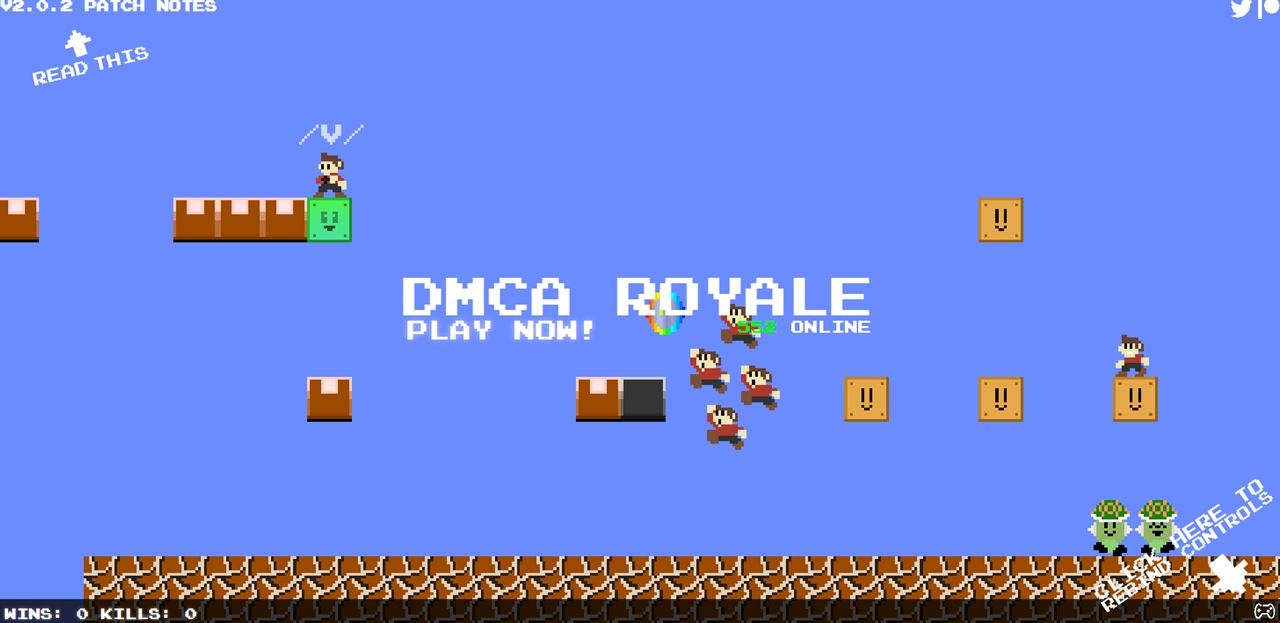 ファンメイドゲーム マリオロイヤル が Dmca Royale に改名し再出発 76人で戦う無料横スクバトルロイヤル Update Automaton