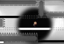 白と黒の世界を突き進むパズルアクション『Cont Last』C96、4日目に頒布予定。闇を操るギミックが特徴的な東方二次創作作品