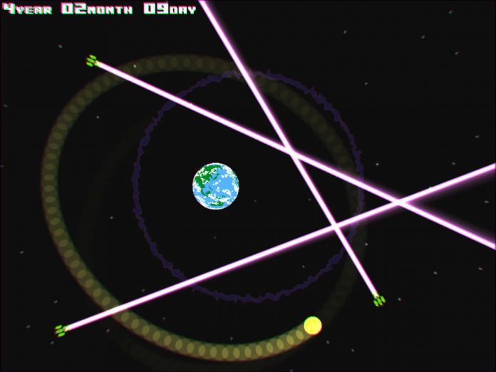 Pcゲーム Earth Defense Satellite 無料化 月を引力で振り回して 宇宙戦艦を破壊するゲーム Automaton