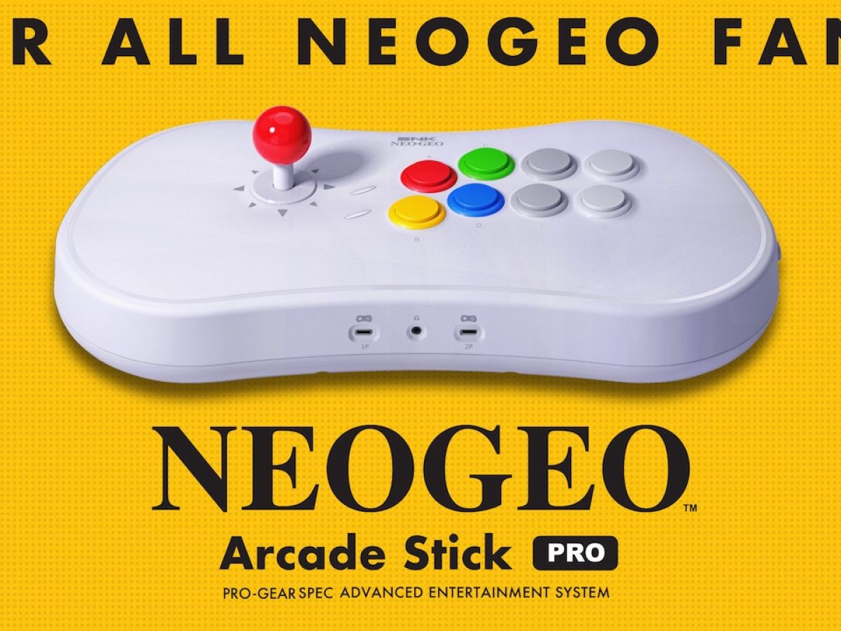 SNKの格闘ゲーム内蔵アーケードスティック「NEOGEO Arcade Stick Pro