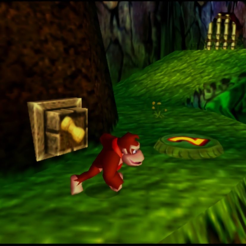 任天堂の『ドンキーコング64』では、開発当初“やたらリアルなショット