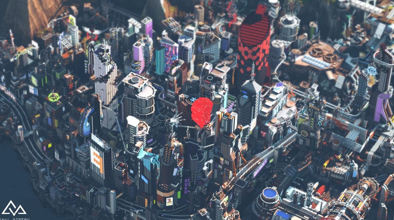 マインクラフト 内にサイバーパンクシティを作るmodが美しい 今月25日配信へ Automaton