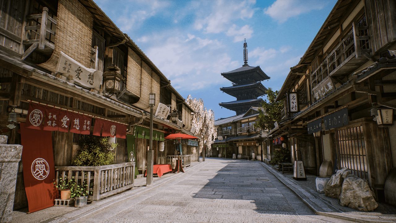 風情ある京都の街並みを再現できるアセットパック「Kyoto Alley」UE4 