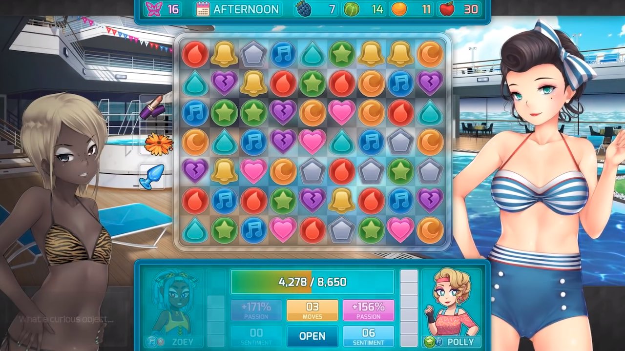 人気アダルト パズルデートゲーム続編 Huniepop 2 Double Date ゲームプレイ映像公開 新システムを使ったダブルデートを披露 Eスポーツキャッチ