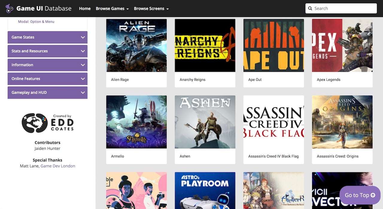 Game Ui Design Summary Game Ui Database Website Published The Goal Is The Ui Casebook Ui Database For Game Developers Automation