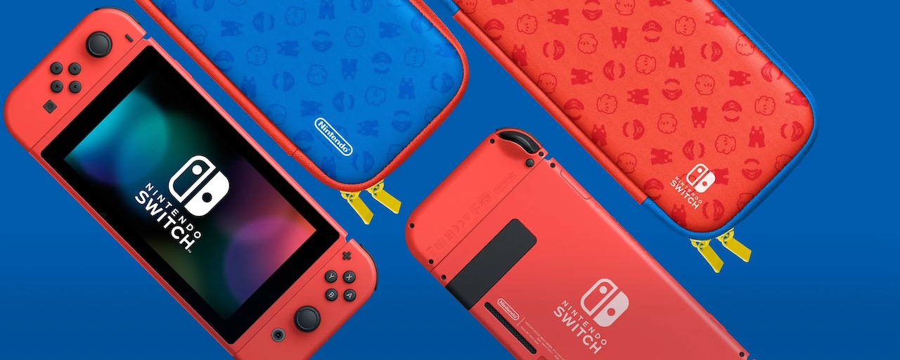 Nintendo Switch「マリオレッド×ブルー セット」発表、2月12日発売へ。赤い本体カラーを採用、特製キャリングケースが付属 - AUTOMATON