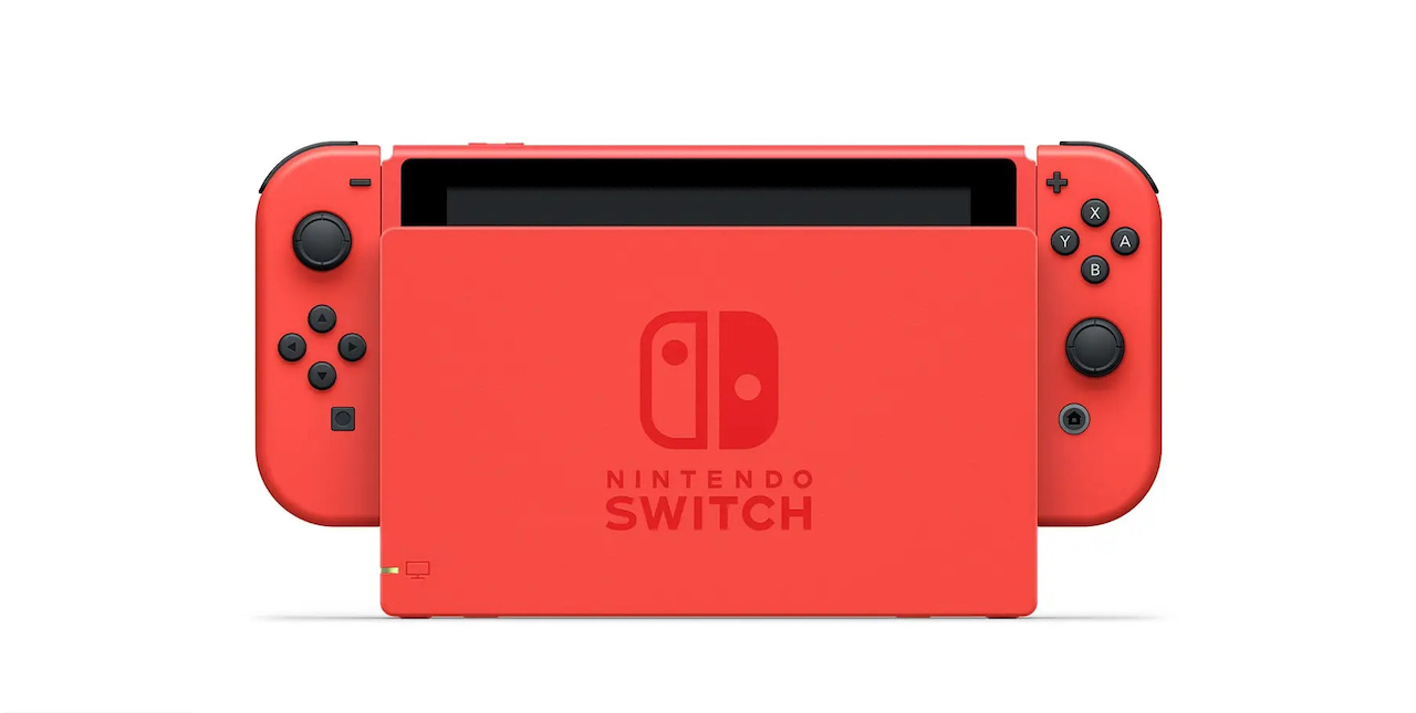 【新品・送料無料】Nintendo Switch本体マリオレッドブルーセット