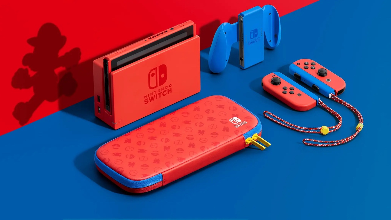 Nintendo Switch「マリオレッド×ブルー セット」発表、2月12日発売へ。赤い本体カラーを採用、特製キャリングケースが付属