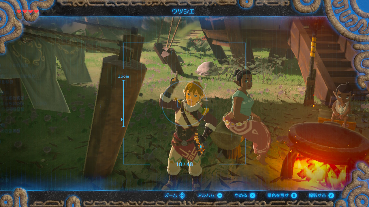 ゼルダの伝説 ブレス オブ ザ ワイルド』で「NPC全員と写真を撮った