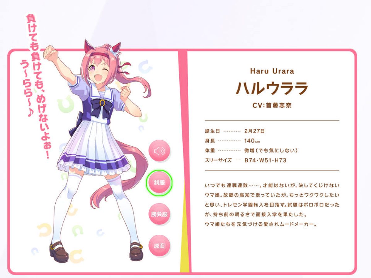 ウマ娘 プリティーダービー』で、ハルウララが有馬記念に勝利。1週間で