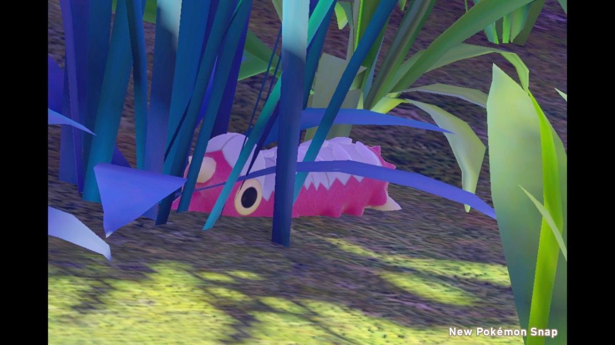 New ポケモンスナップ』の「ケムッソ」になぜか人気集まる。油断のワン