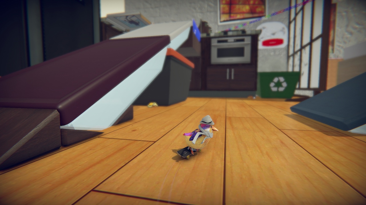 小鳥となって滑るスケボーゲーム Skatebird 8月12日に配信決定 文房具で作ったステージで華麗に技を決める鳥 Automaton