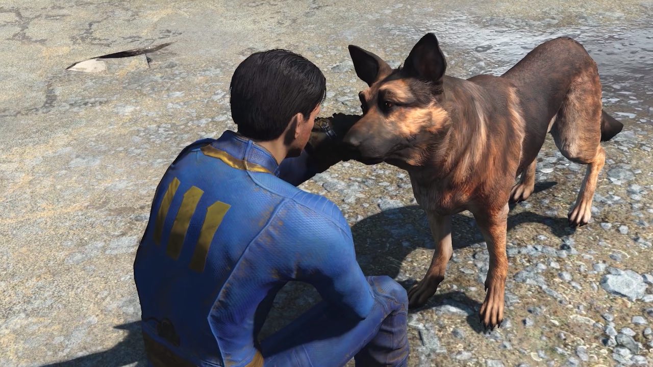 Fallout 4 のドッグミートのモデルを務めた犬riverが他界 武器ではなく相棒として 振る舞いまでゲーム内に実装されたキュートなわんこ Automaton