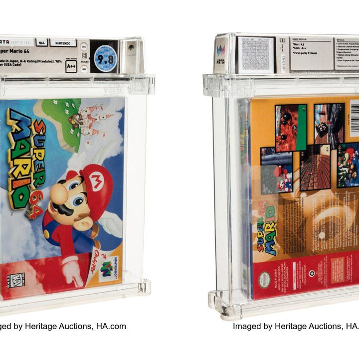 スーパーマリオ64』の未開封品が約1億7200万円で落札。NES版