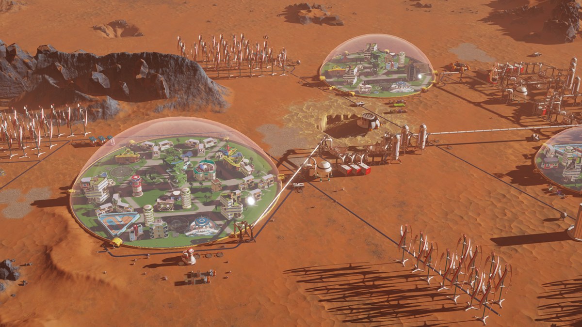 火星入植シム Surviving Mars Steamにて無料配布中 地球からの入植ドームを整え 住みよい暮らしと労働と隕石飛来 Automaton