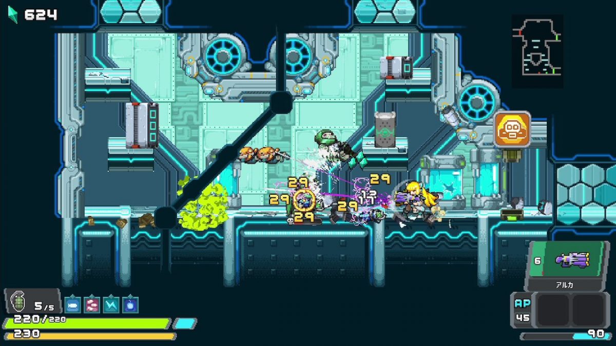 ローグライクSTGアクション『クリタデル：機械仕掛けの塔』Nintendo