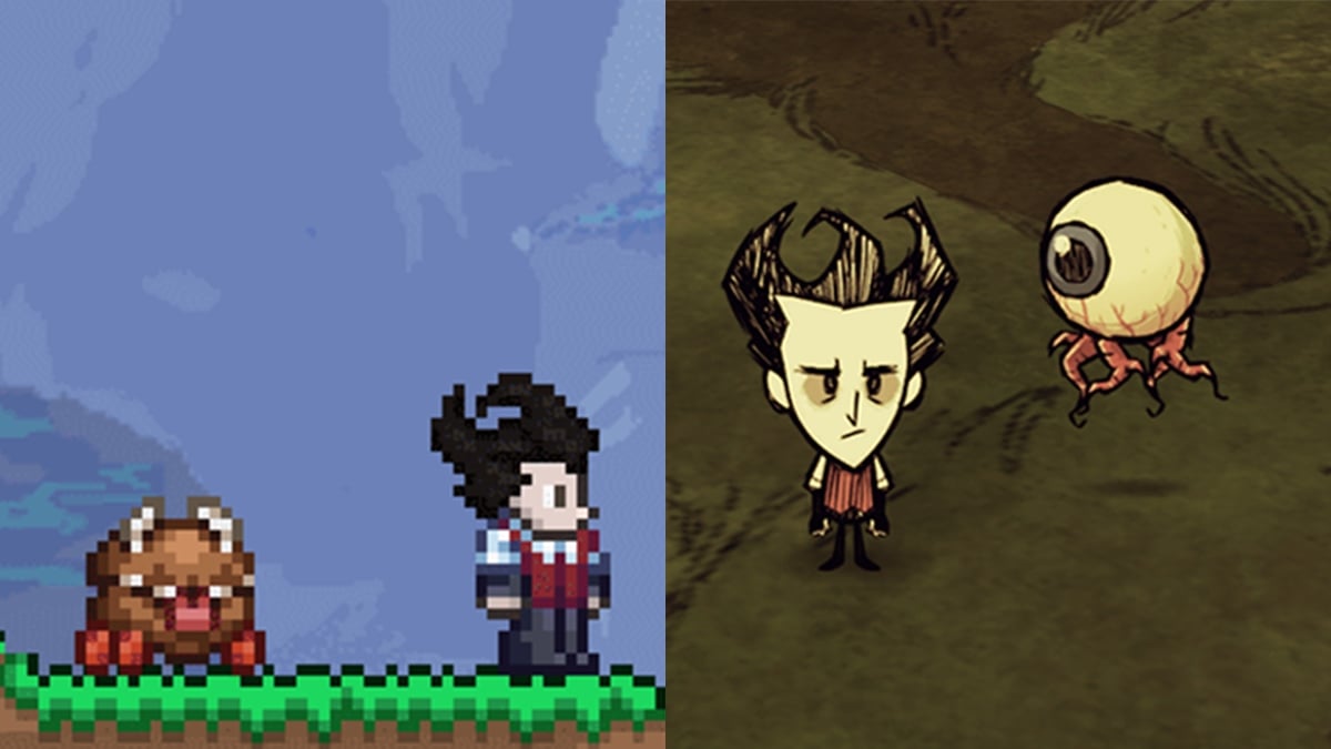 テラリア と Don T Starve Together が最新アプデでコラボ実現 テラリア には闇が忍び Don T Starve には目玉が迫る Automaton