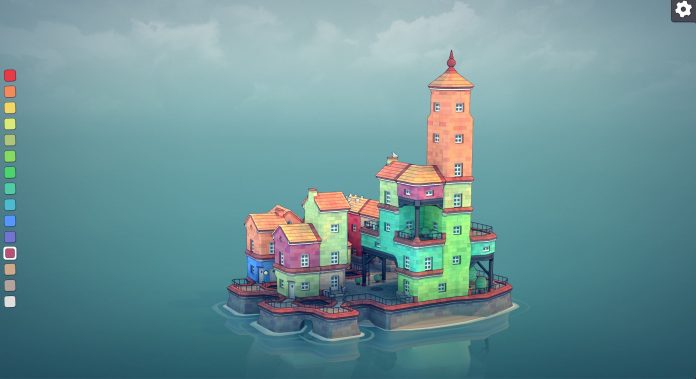 街づくりアートゲーム Townscaper ブラウザ向けデモ版が公開 無料で試せる 心地よい建築体験 Automaton