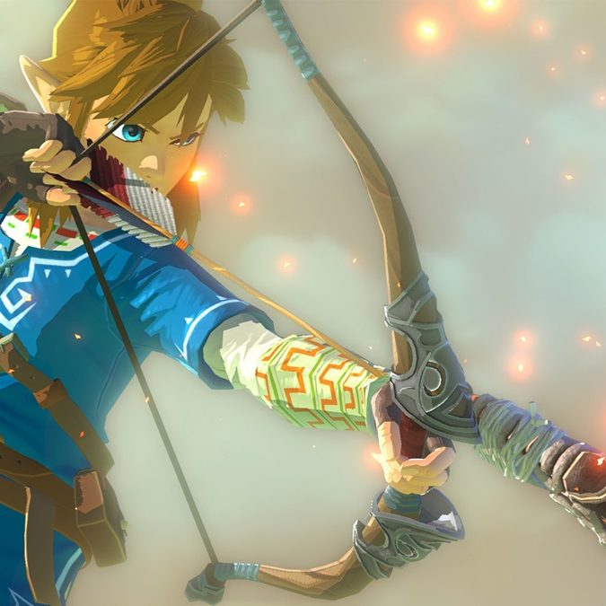 ゼルダの伝説 ブレス オブ ザ ワイルド』のリンク、「弓の引き方