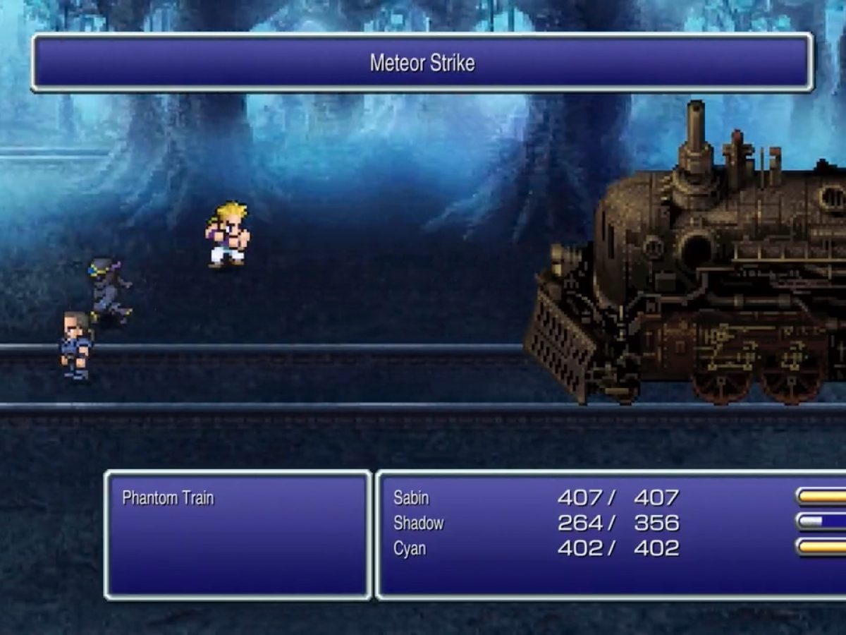 ファイナルファンタジーVI』ピクセルリマスター版でも、魔列車を投げ