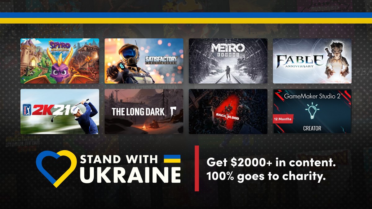 Humble Bundle launches Ukraine support bundle. "Back 4 Blood," "Metro