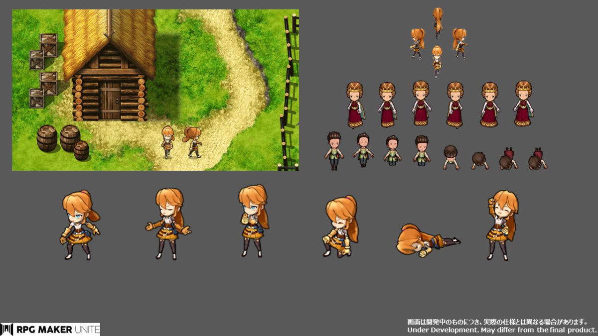 ゲームキャラクター Uthyr RPG Maker Unite」，強化されたキャラクターアニメーションと素材の