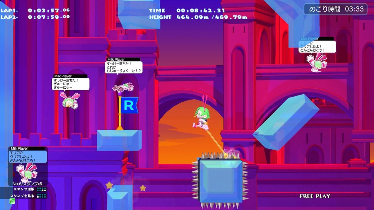 ジャンピング牛乳配達アクション『ミルクちゃん』アーケードにて7月