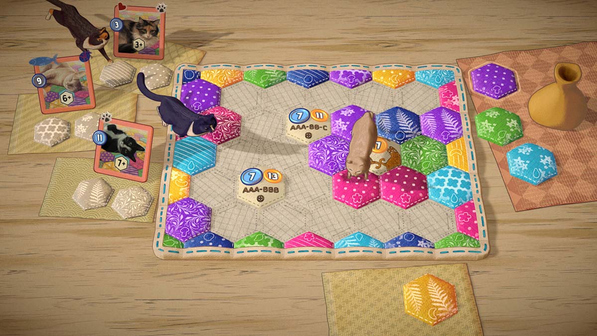 Steam ネコちゃんボドゲ『Quilts and Cats of Calico』発表