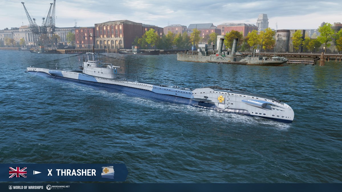 基本プレイ無料海戦ゲーム『World of Warships』にて、イギリス潜水艦
