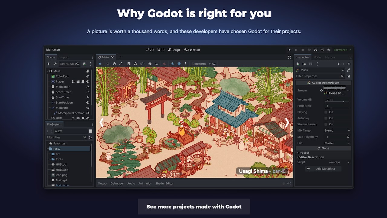 ゲームエンジン「Godot Engine」の利用者が急増中。Unityの新料金システム発表を受け、乗り換えを模索する動き活発化か - AUTOMATON