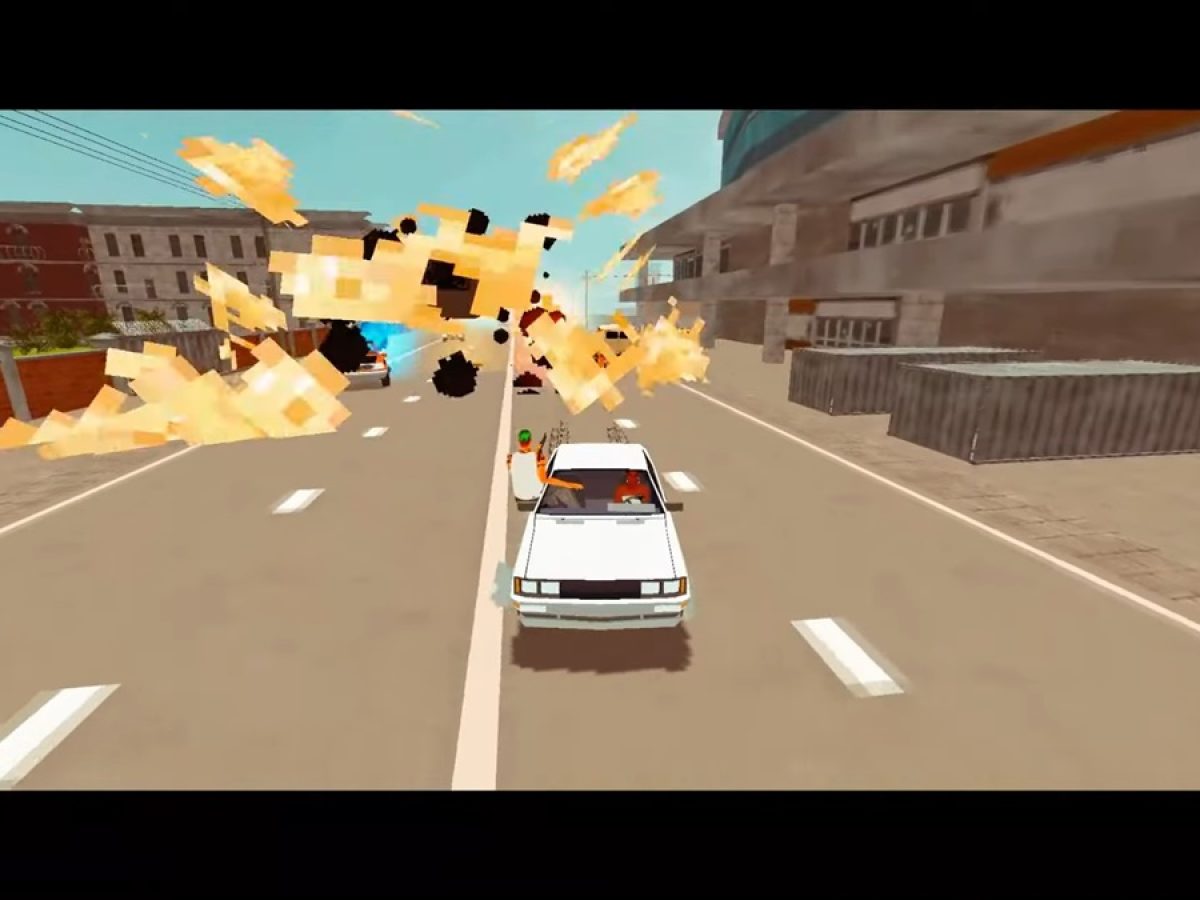 カーチェイスシューター『Music Drive』発表。暴走カップルが乾いた街