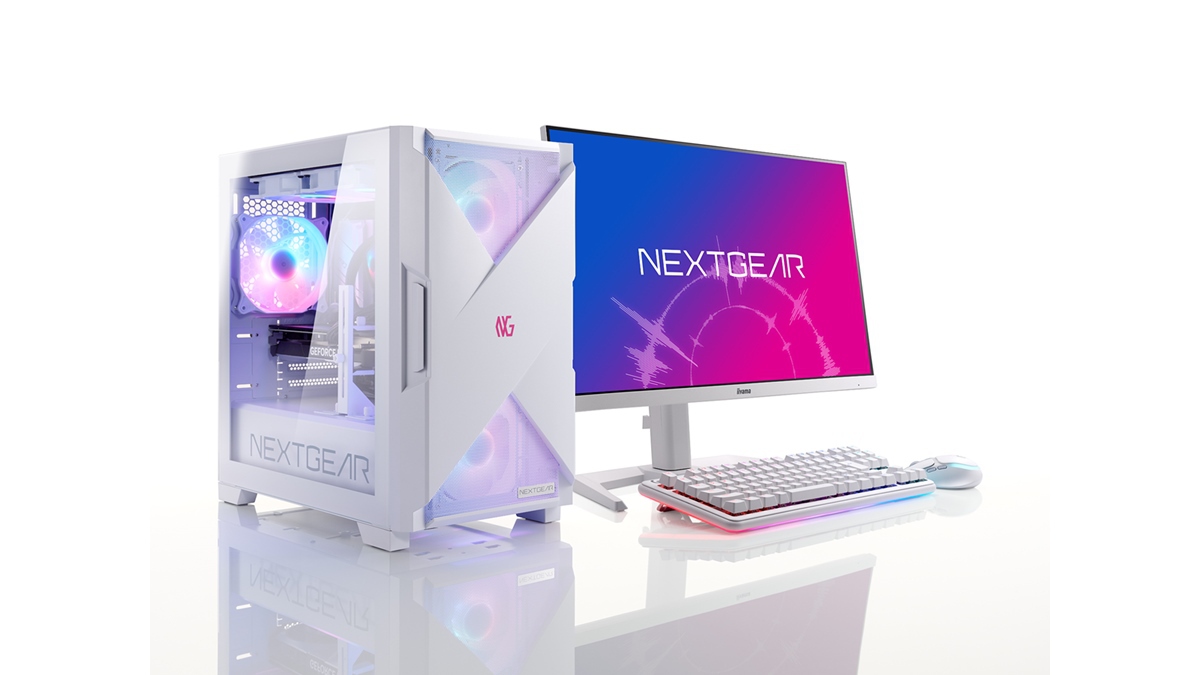 ゲーミングPCブランド「NEXTGEAR」よりホワイト筐体モデル登場。マウス