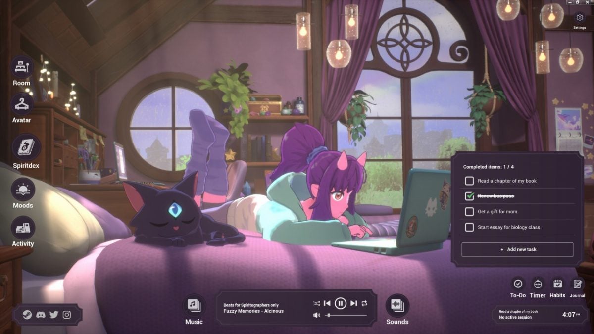 リラックス放置ゲーム『Spirit City: Lofi Sessions』Steamにて4