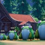 基本無料MMOライフシム『Palia』Steam版3月26日配信へ。提供予定の「カエルのぬいぐるみ」がウィッシュリスト登録数ごとになぜか巨大化、最終的には人を超す大きさへと成長 20240222-283507-header