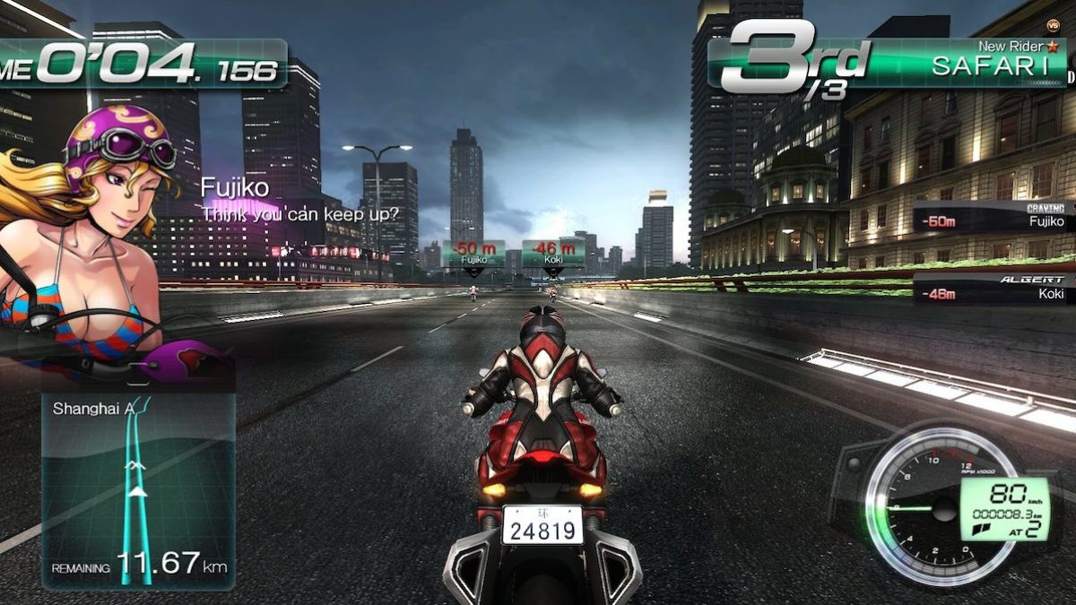 高速道路バイクレースゲーム『環状 FAST BEAT BATTLE RIDER』Steam向け